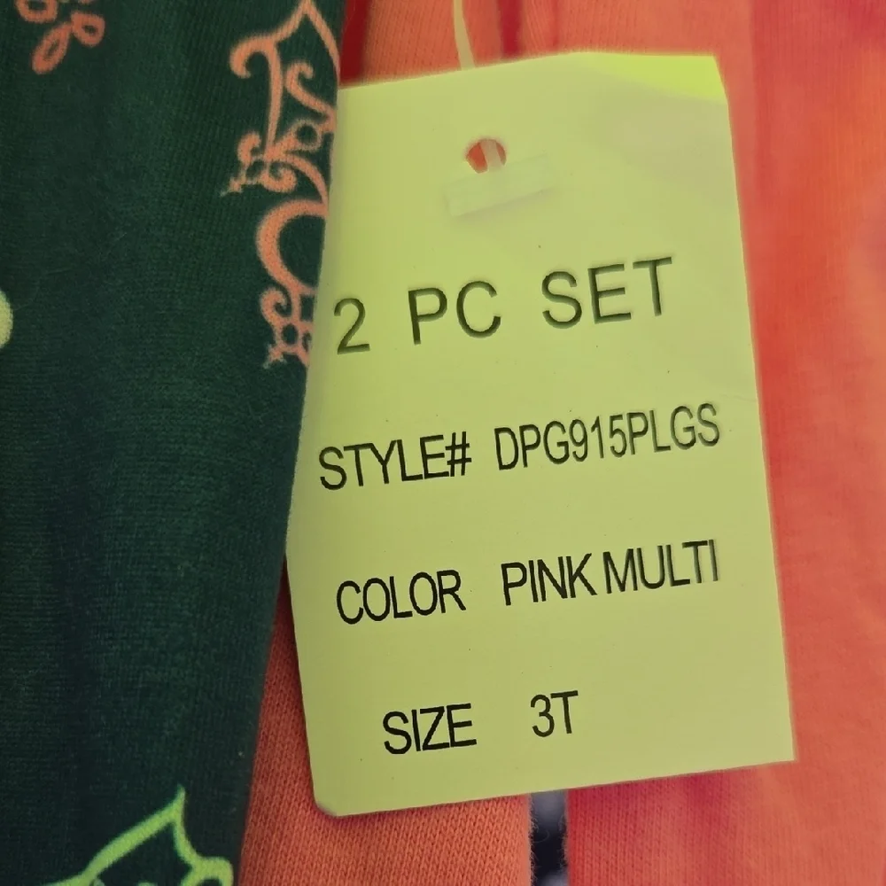 Disney Princess Pink Top and Navy Heart Leggings